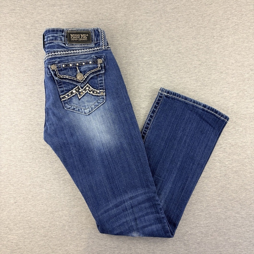 Miss Me Women's Easy‎ Bootcut Jeans JE1049EL Blue 28